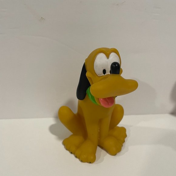 4 Piece Disney Play Bathtime Toys Donald Goofy Mickey Pluto Vintage Toys 7" - Picture 3 of 9